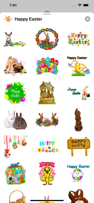 Happy Easter Emoji Stickers(圖9)-速報App