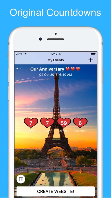 Countdown to an event day app screenshot-0
