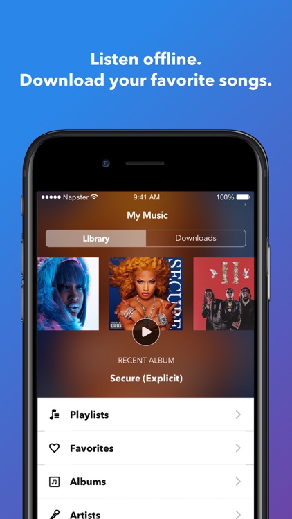 Napster - Top Music & Radio screenshot-3