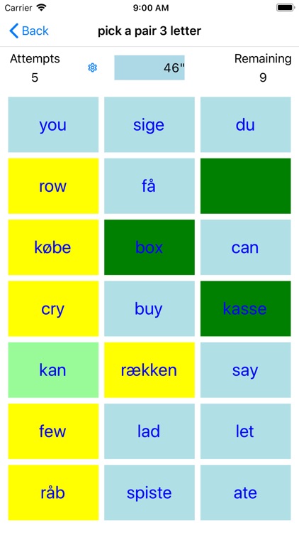 PickAPair Danish - English