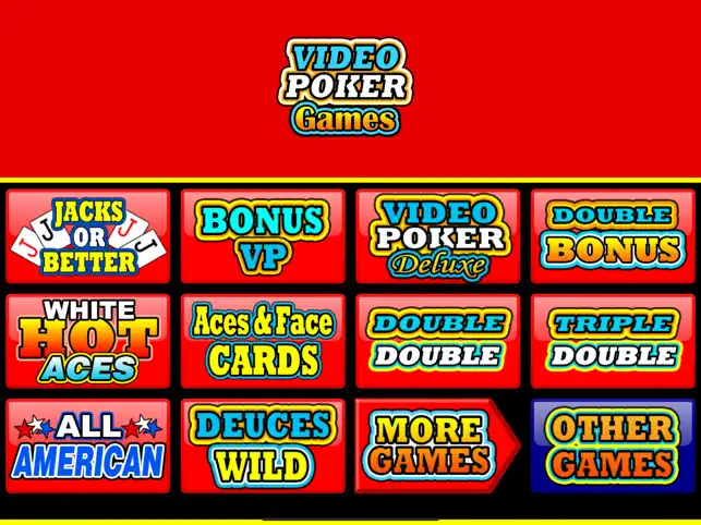 Captura 4 Video Poker Games iphone