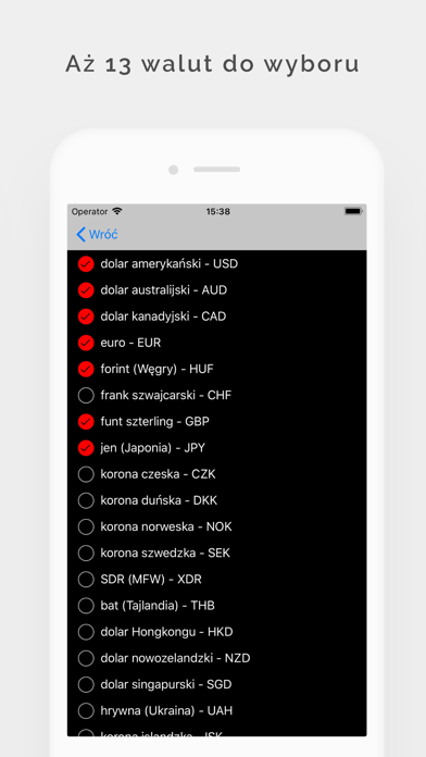 Exchange rate - Poland screenshot 2