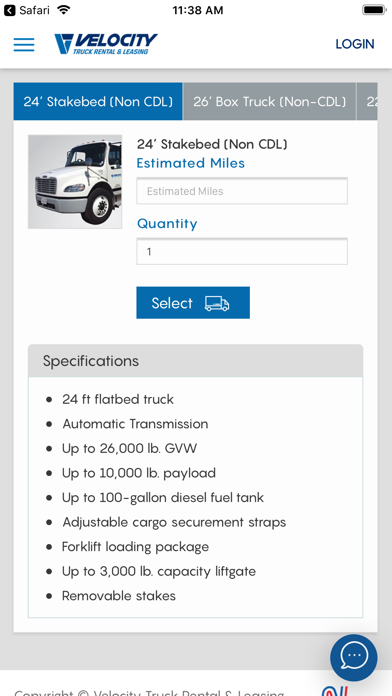 Velocity Truck Rental Leasing screenshot 2