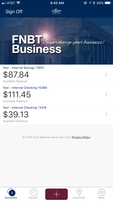 FNBT Business Mobile screenshot 2