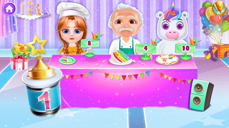 Unicorn Cake Maker Baking Game screenshot-4