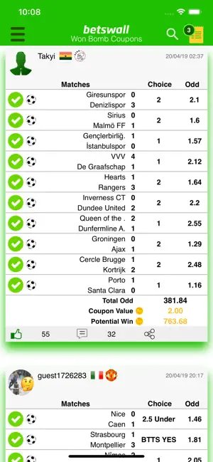 Captura 5 BetsWall Apuestas de futbol iphone