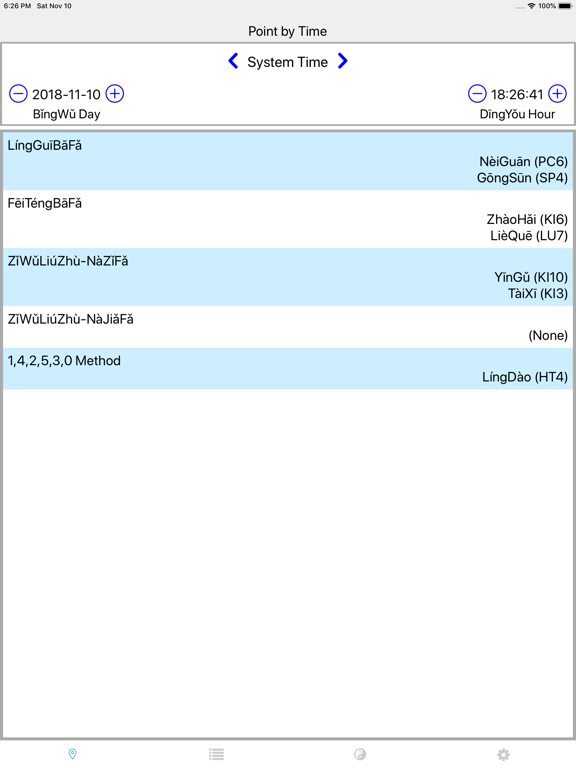 Chrono-Acupuncture Lite screenshot 2