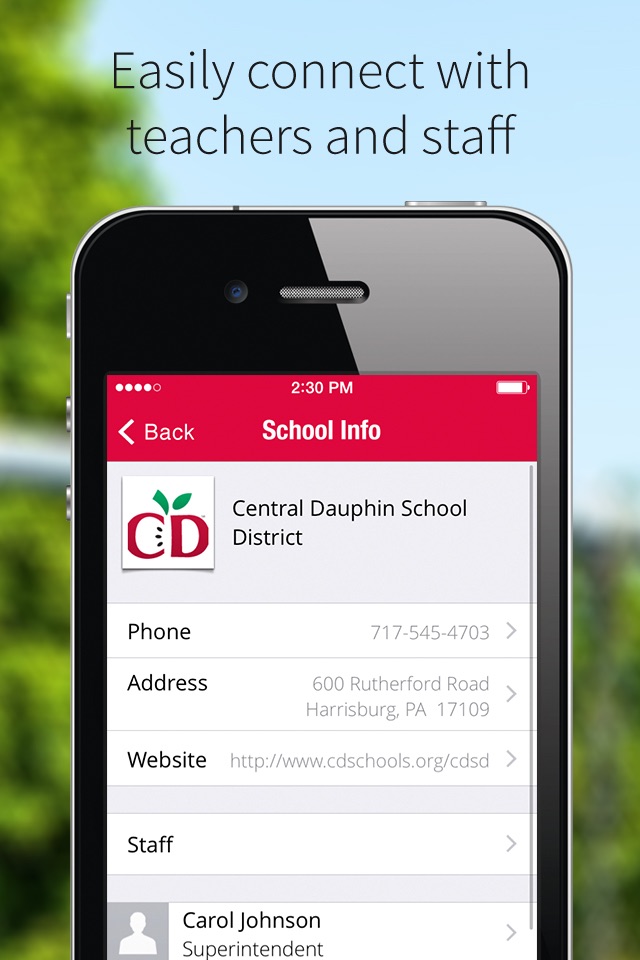 Central Dauphin Schools screenshot 2