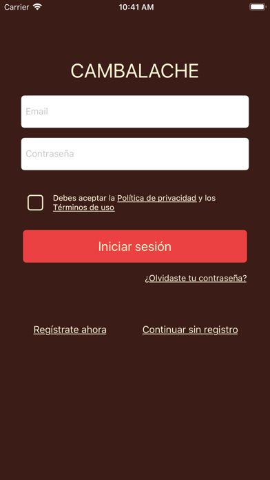 How to cancel & delete Restaurantes Cambalache from iphone & ipad 1