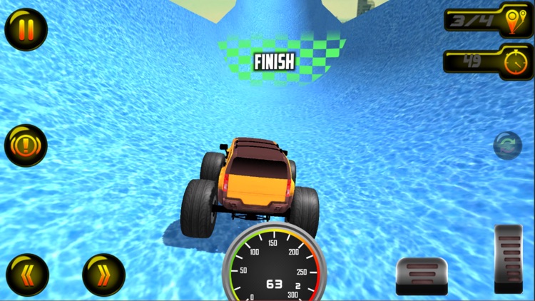 Monster Truck Race : Aquapark screenshot-7