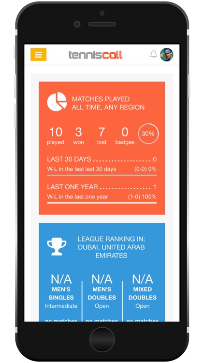 TennisCall: Social Tennis App