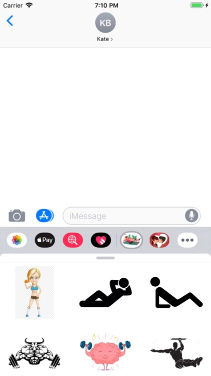 Workout-Emojis Stickers