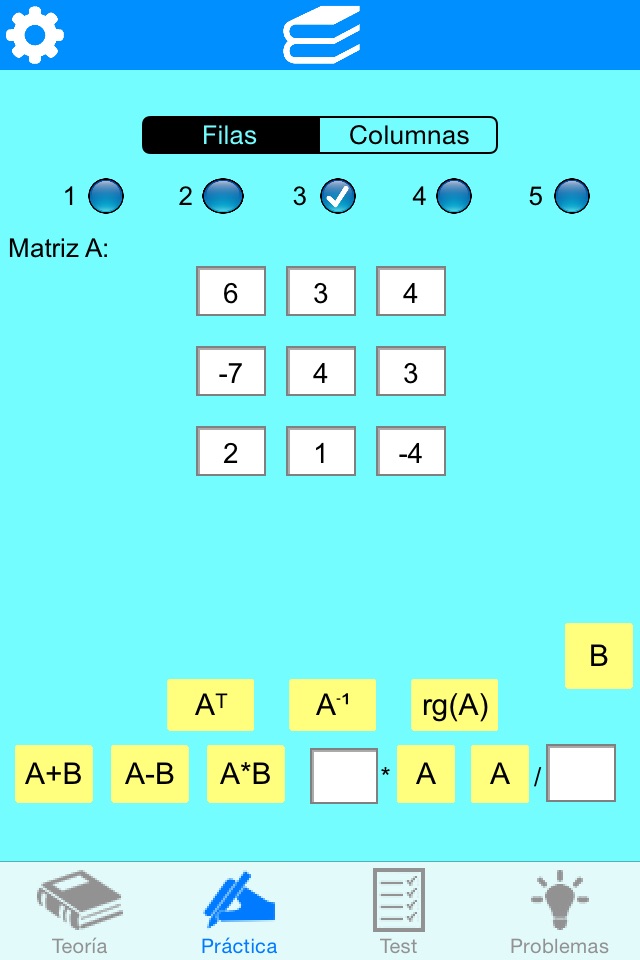 Matrices Editex screenshot 2