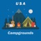 Only Single app Payment, Use 50 States Campgrounds information, No In-App Purchase