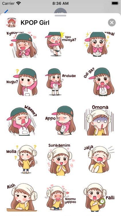 1 I love KPOP Stickers Pack by Lingling Wan