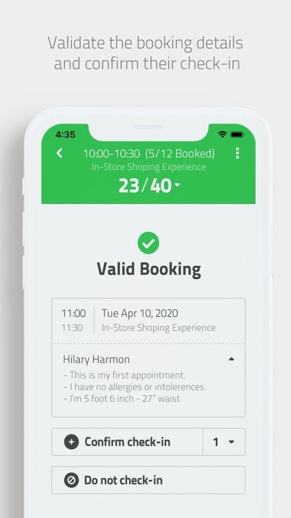booxi Check-In