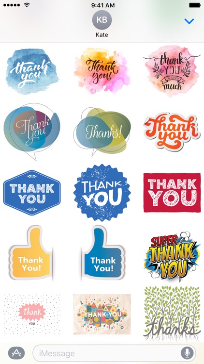 Thank You Sticker Pack by DEUCETEK LLC