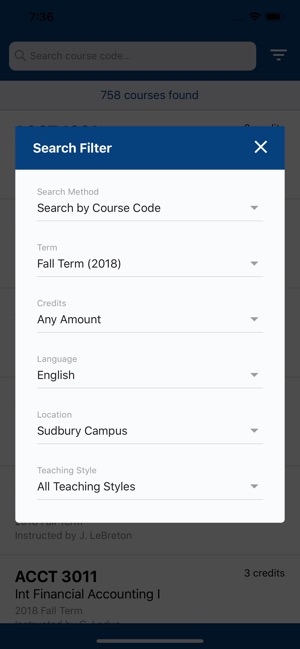 Laurentian Course Search(圖2)-速報App