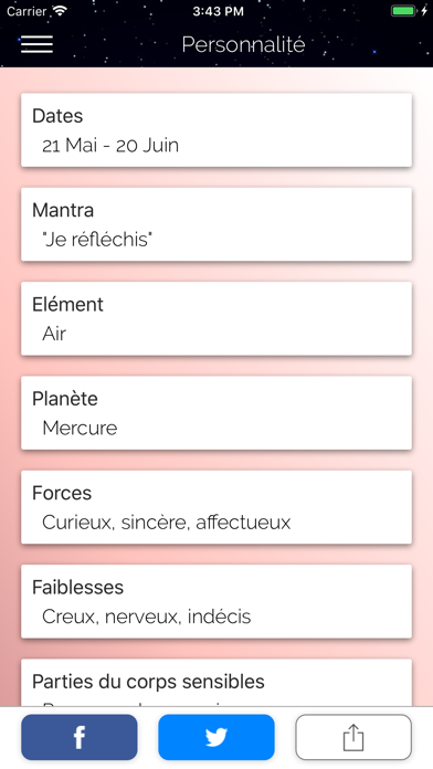 Screenshot #3 pour Horoscope Gémeaux du Jour