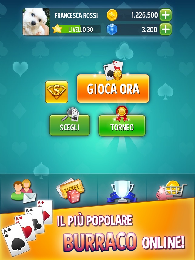 SCARICA BURRACO ONLINE GRATIS PER IPAD