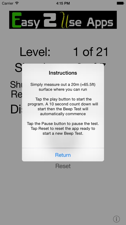 Beep Test (Multi-Stage)