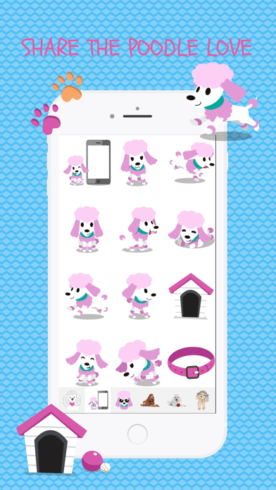 Poodle Fun Emoji Stickers screenshot 3