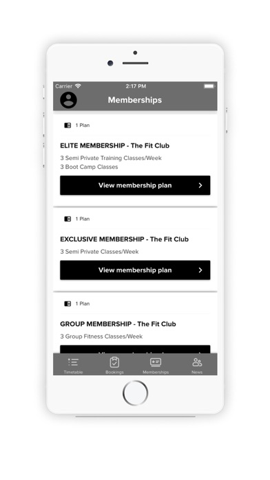 The Fit Club App screenshot 2