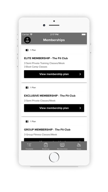 The Fit Club App