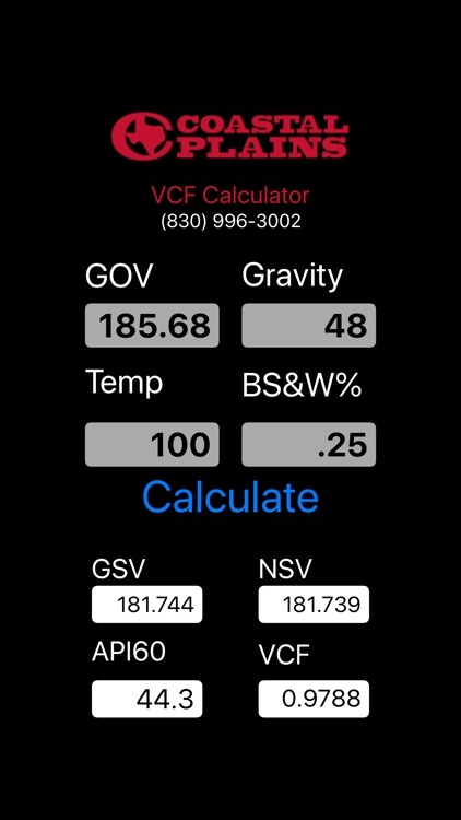 VCF Calculator