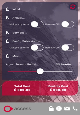 Access Calc - náhled