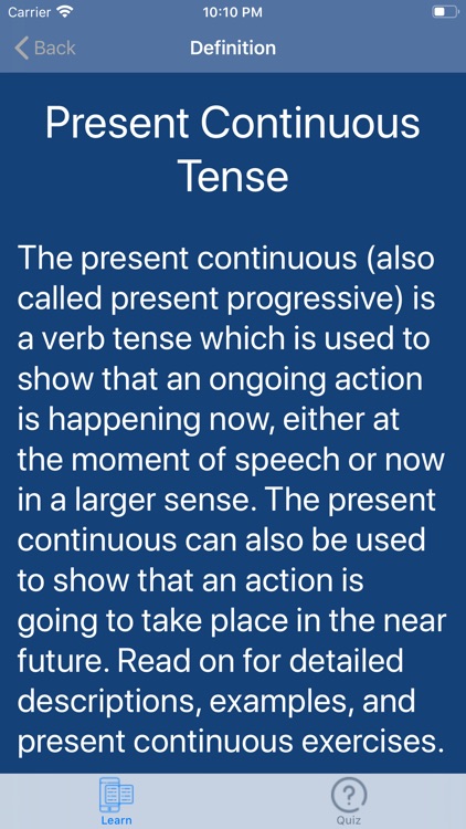 Present Continous Tense