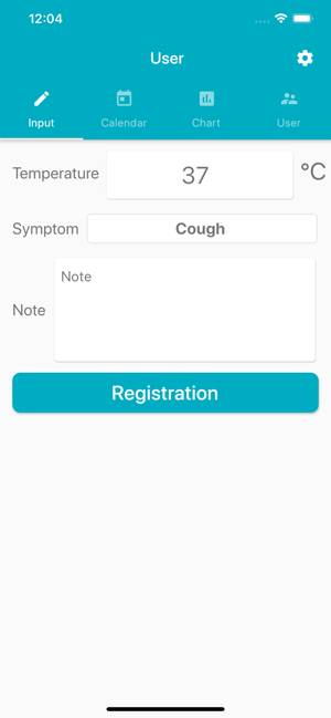 Thermometer for fever tracker