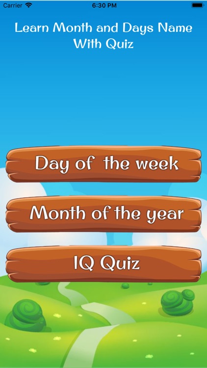 Month & Days Name With Quiz