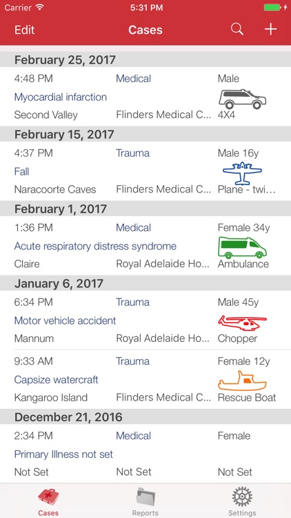 MedEvac Log