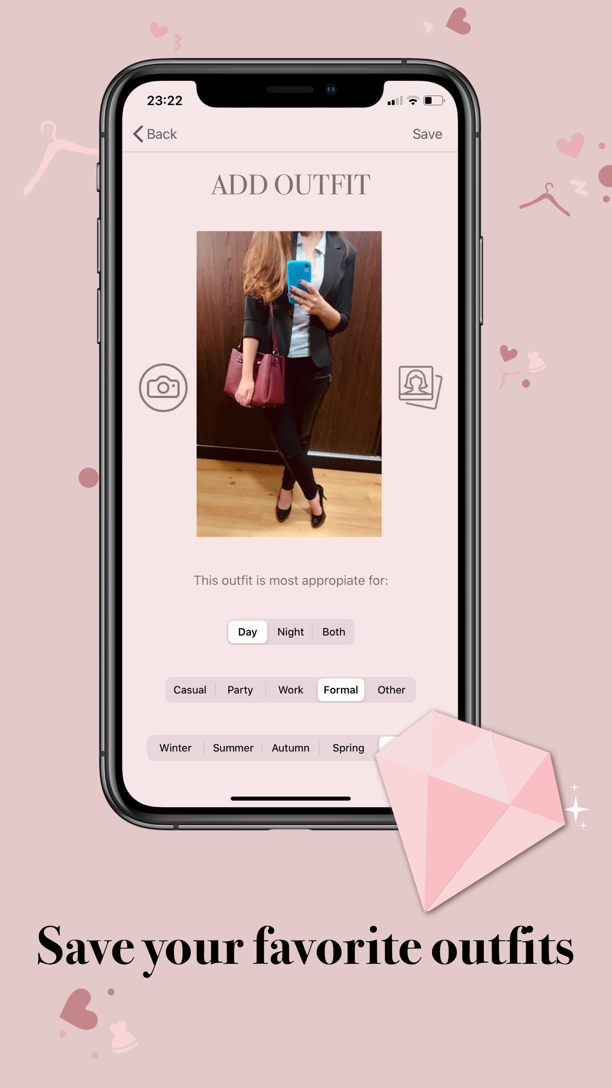 Screenshot do app DressApp: your looks