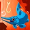 Cast your line, reach the depths and catch as many pre-historic fish as you can on your way up