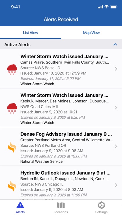 AlertSense My Alerts
