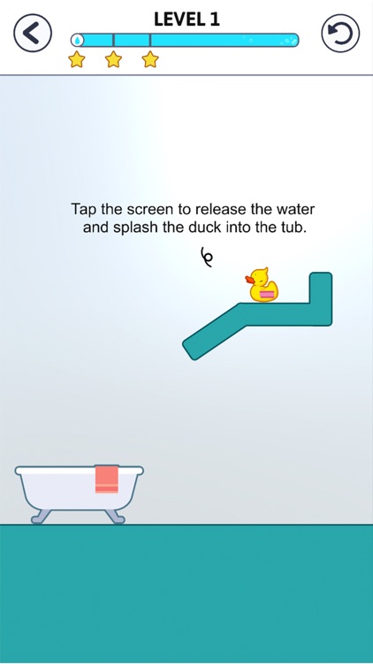 help the duck Water sliding