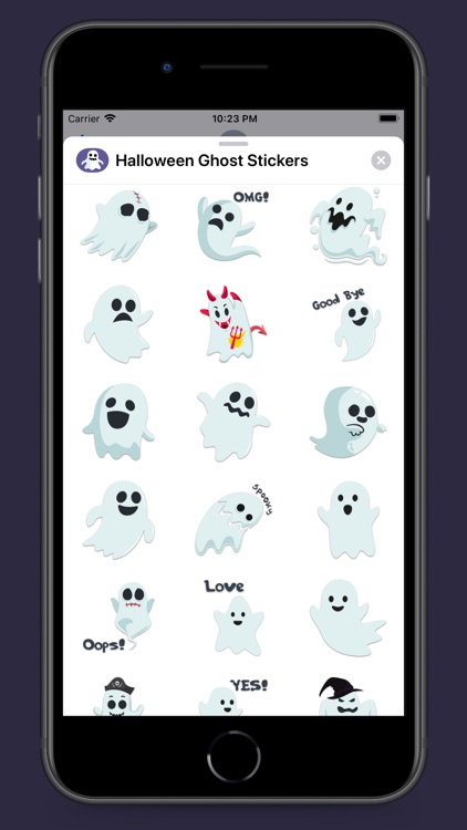 Spooky Halloween Ghost Sticker