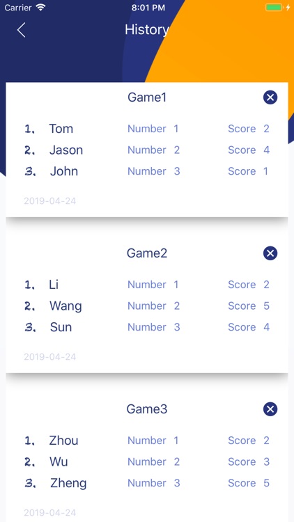 ScoreCard EasyRecord