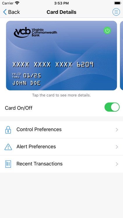 VCB Card Secure