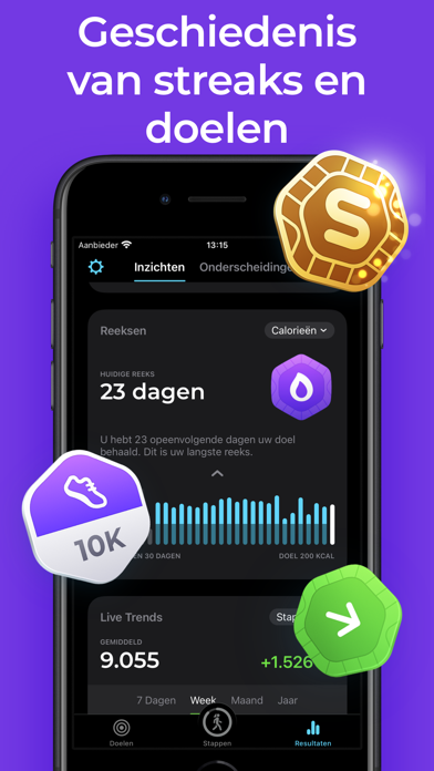 StepsApp Stappenteller iPhone app afbeelding 5