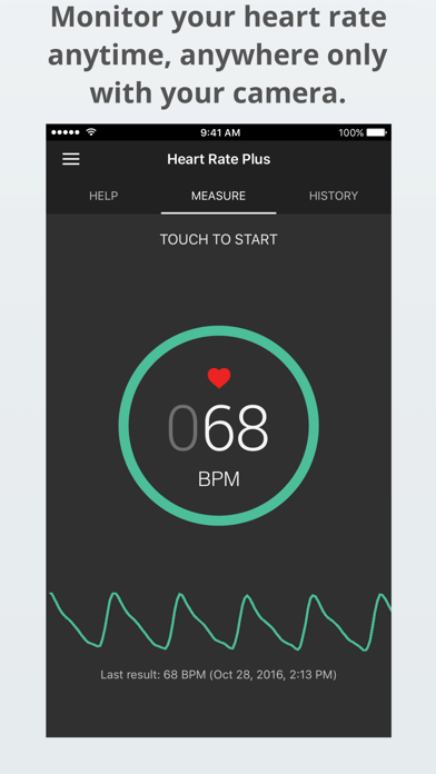 Heart Rate Plus - Pulse & Heart Rate Monitor PRO Screenshot 1