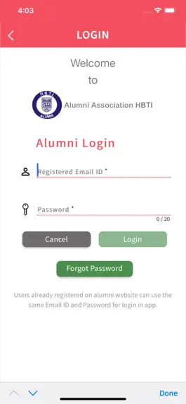 Game screenshot HBTI Alumni Connect apk