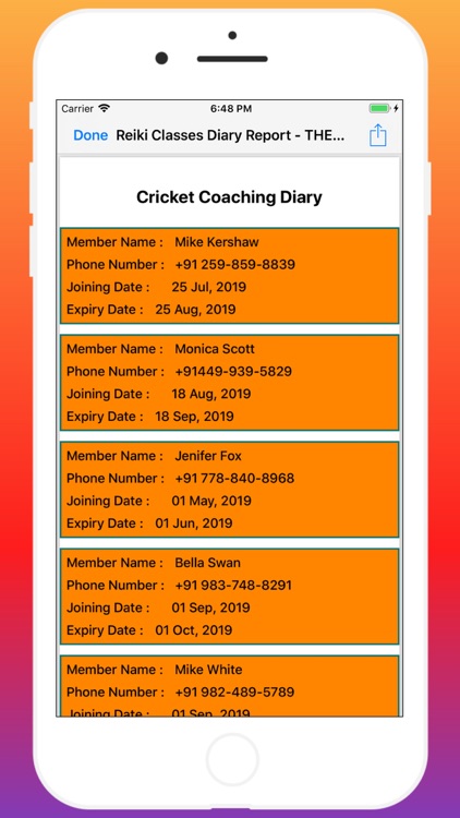 Cricket Coaching Diary screenshot-5