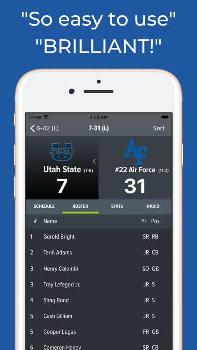 Utah State Football Schedules screenshot 3