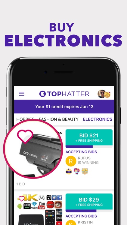 Tophatter: Win Fun Discounts screenshot-4