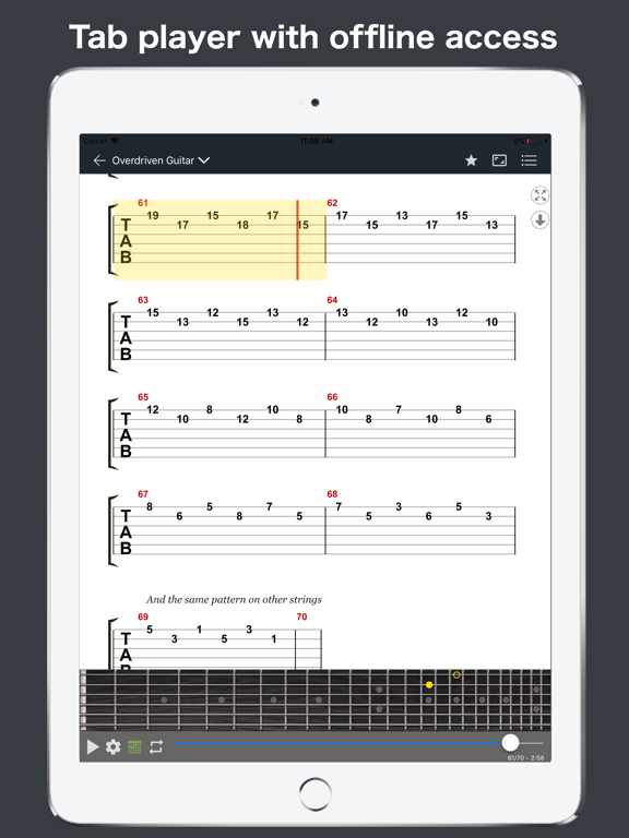 GuitarTab - Tabs & chords Pro screenshot