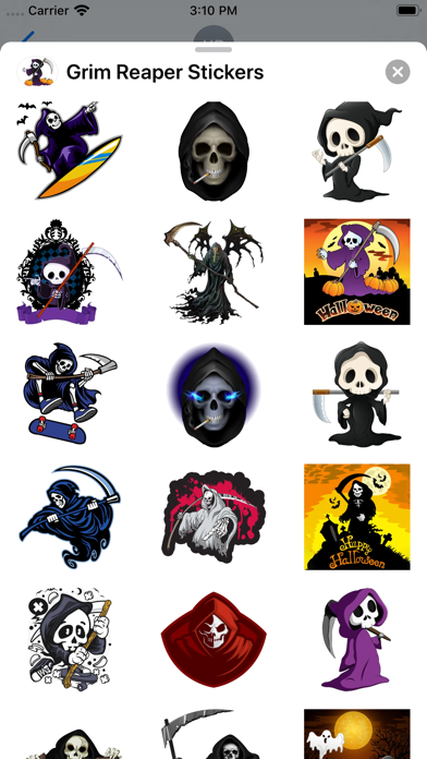 Grim Reaper Stickers screenshot 2