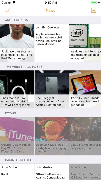 Heartfeed RSS Reader